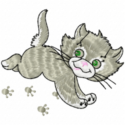 Cats Embroidery Design 5 Cats Embroidery Design 5